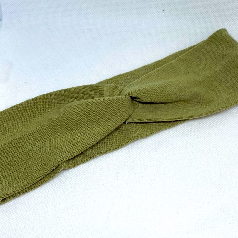 Military or olive Green stretchy head band